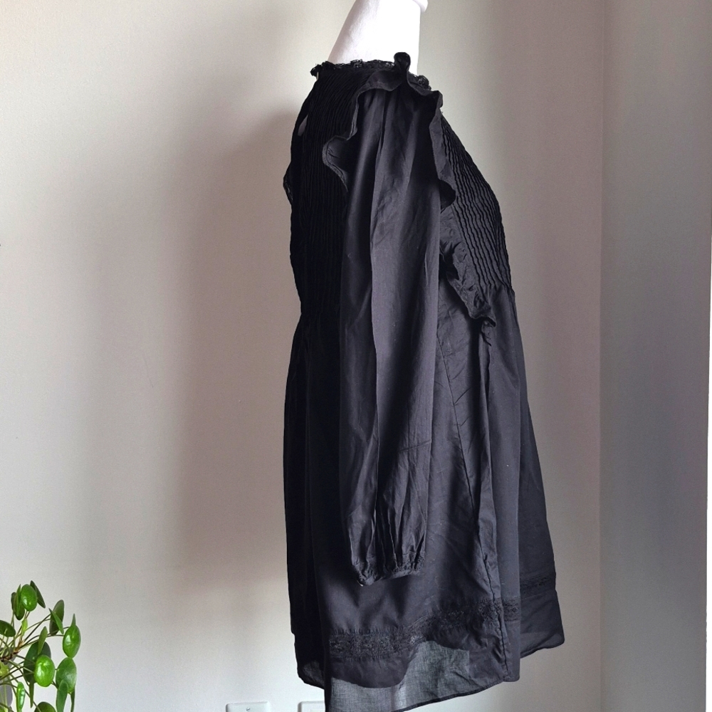 Aritzia Wilfred La Boheme Elia Black Minidress Size XS - Picture 6 of 12